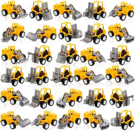 36 Pcs Construction Engineering Trucks Small Construction Toys 